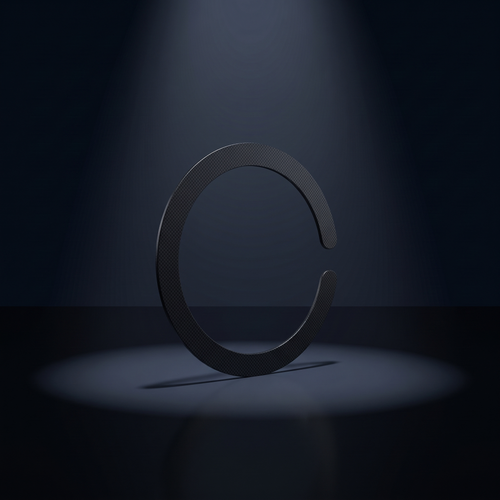 Magnetik magnetic ring standing under a spotlight