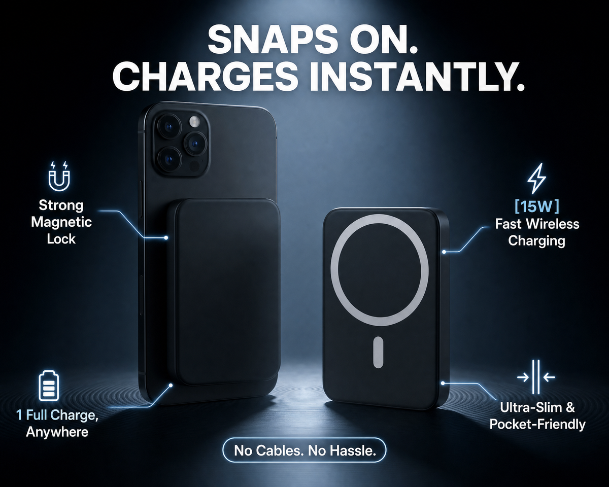 Magnetic Wireless Power Bank